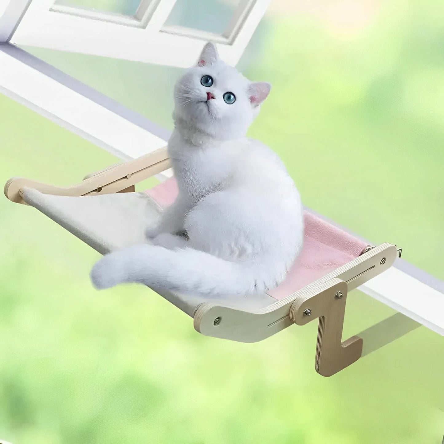 Bedside Bed Pet Nest Window Hanging Cat Bed Portable Removable Balcony Cat Hanging Hammock  - Finnigan's Play Pen