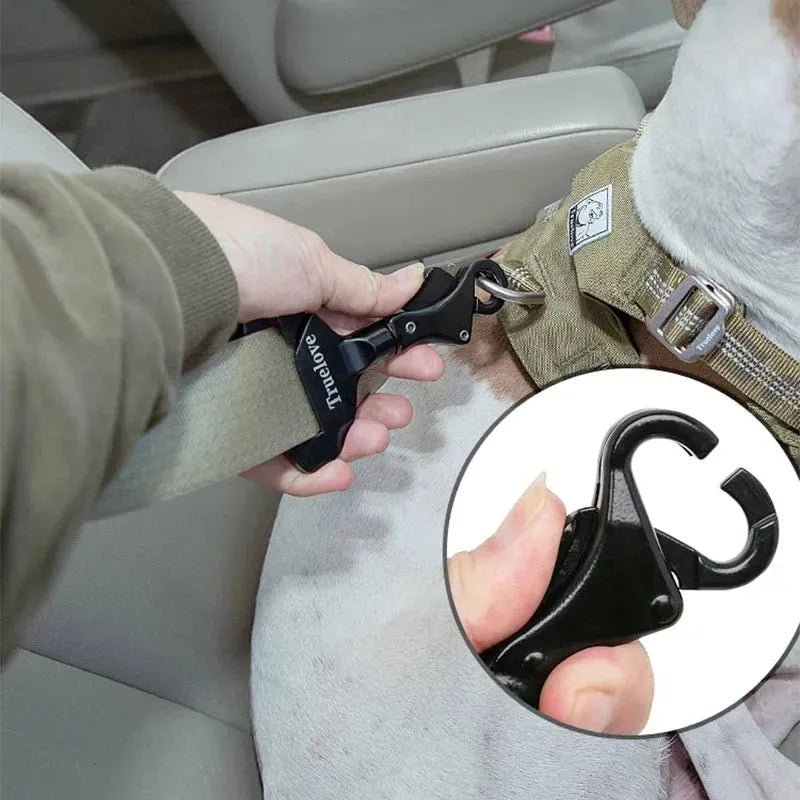 Winhyepet Pet Safety Car Seat Belt Buckle Clip Dog Accessories Items for Collar Harness,Locking Snap Seat Belts