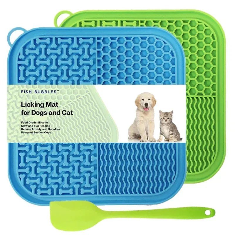 Licking Mat Slow Feeder for Dogs and Cats, Premium Lick Pad with Suction Cups for Dog Anxiety Relief, Slow Feeder Dog Bowls - Finnigan's Play Pen