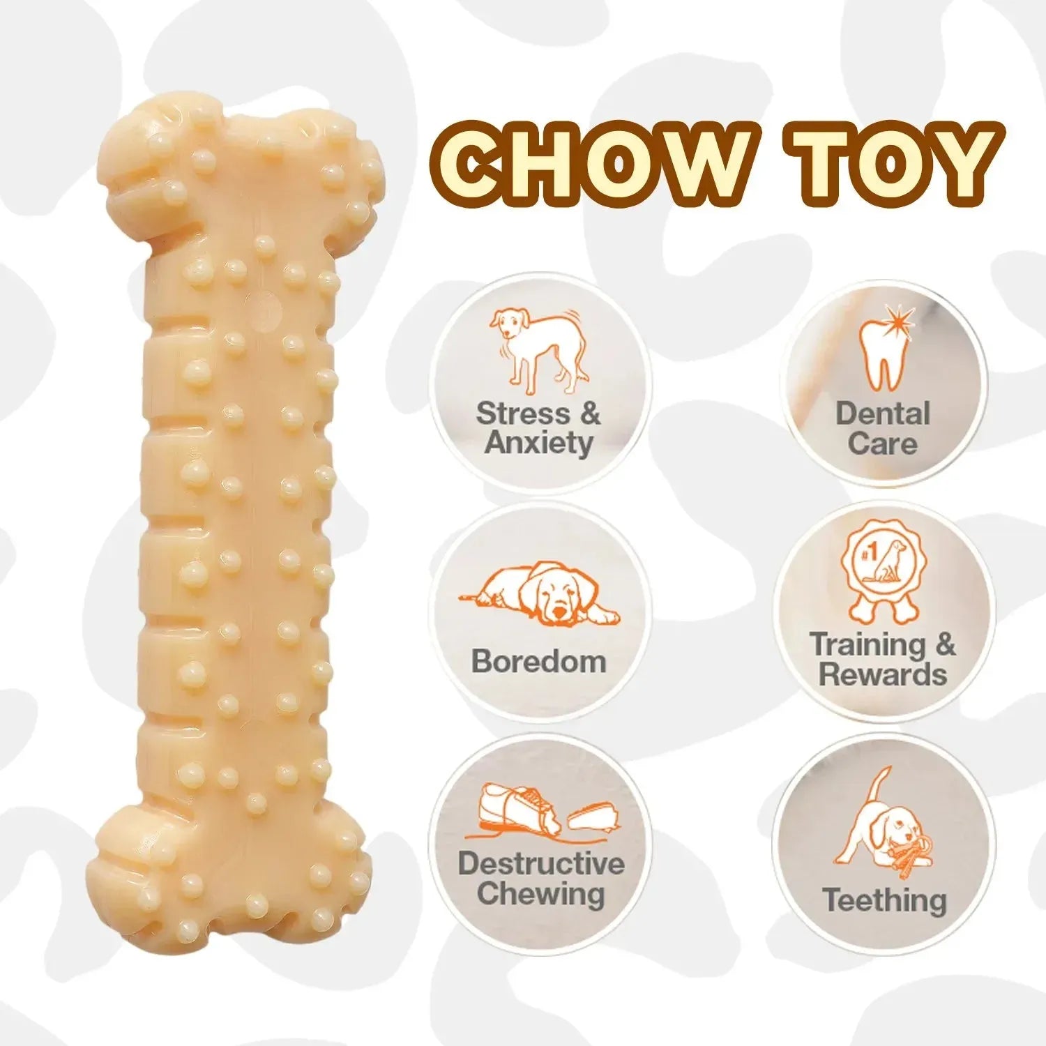 Dog Chew Toys Variety Triple Pack - Dog Toys for Aggressive Chewers - Indestructible Dog Bones for Small Dogs - Peanut Buter - Finnigan's Play Pen