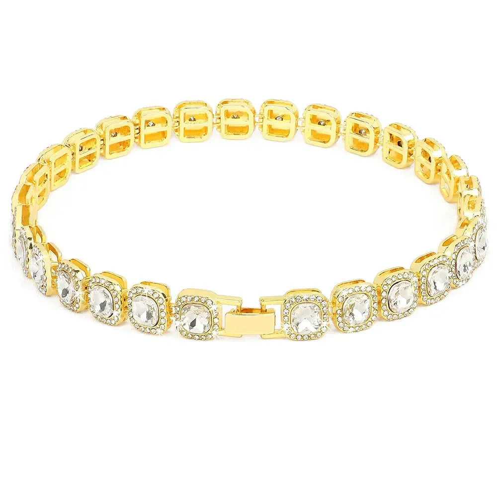 Bling Diamond Dog Chain Collar Crystal Rhinestone Pet Necklace Collar Luxury Shining Collars for Small Medium Dogs Cat