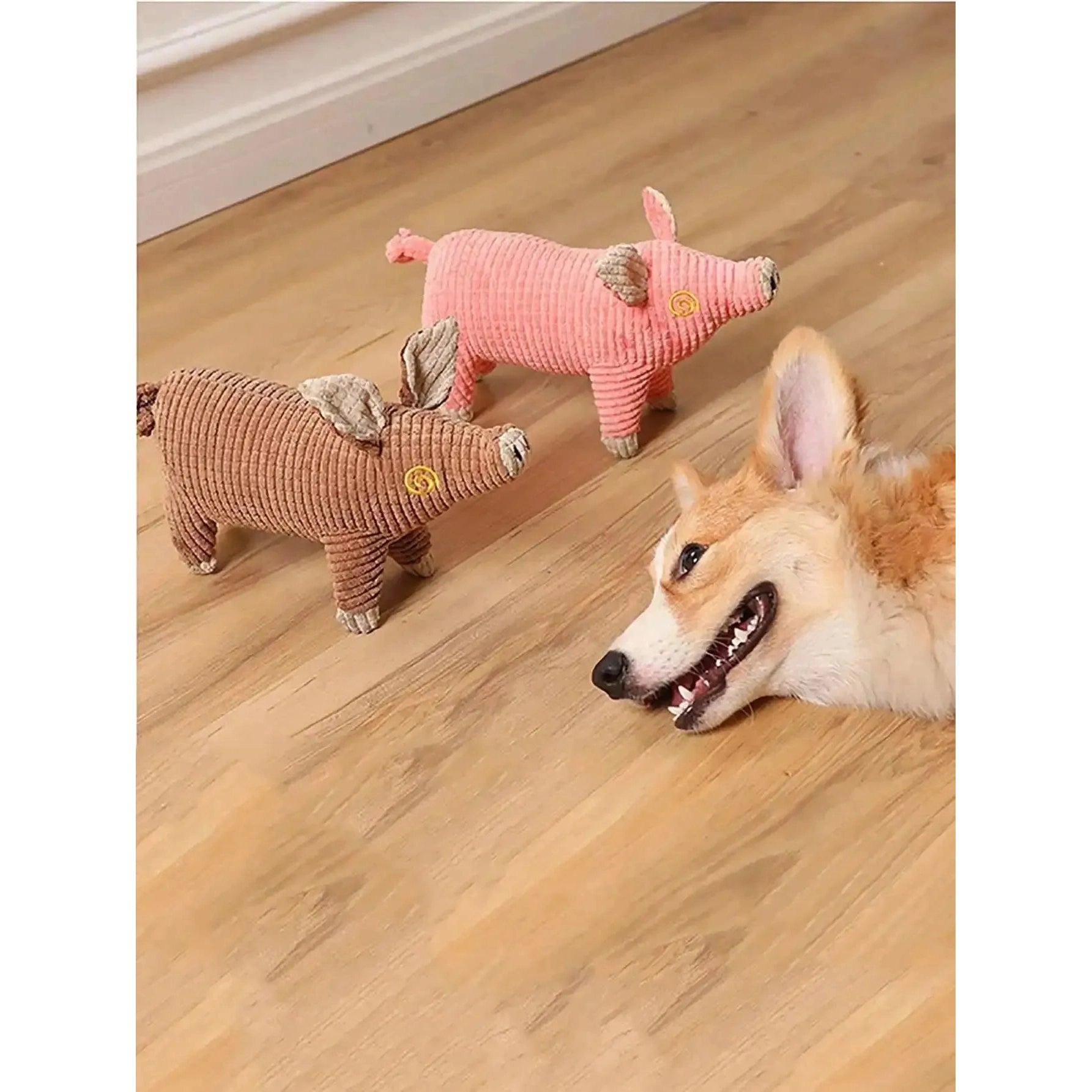 A cute cartoon pig pet plush toy dog toy relief artifact puppy grinding teeth bear from hi hi sound plush pet toys for pet use o - Finnigan's Play Pen