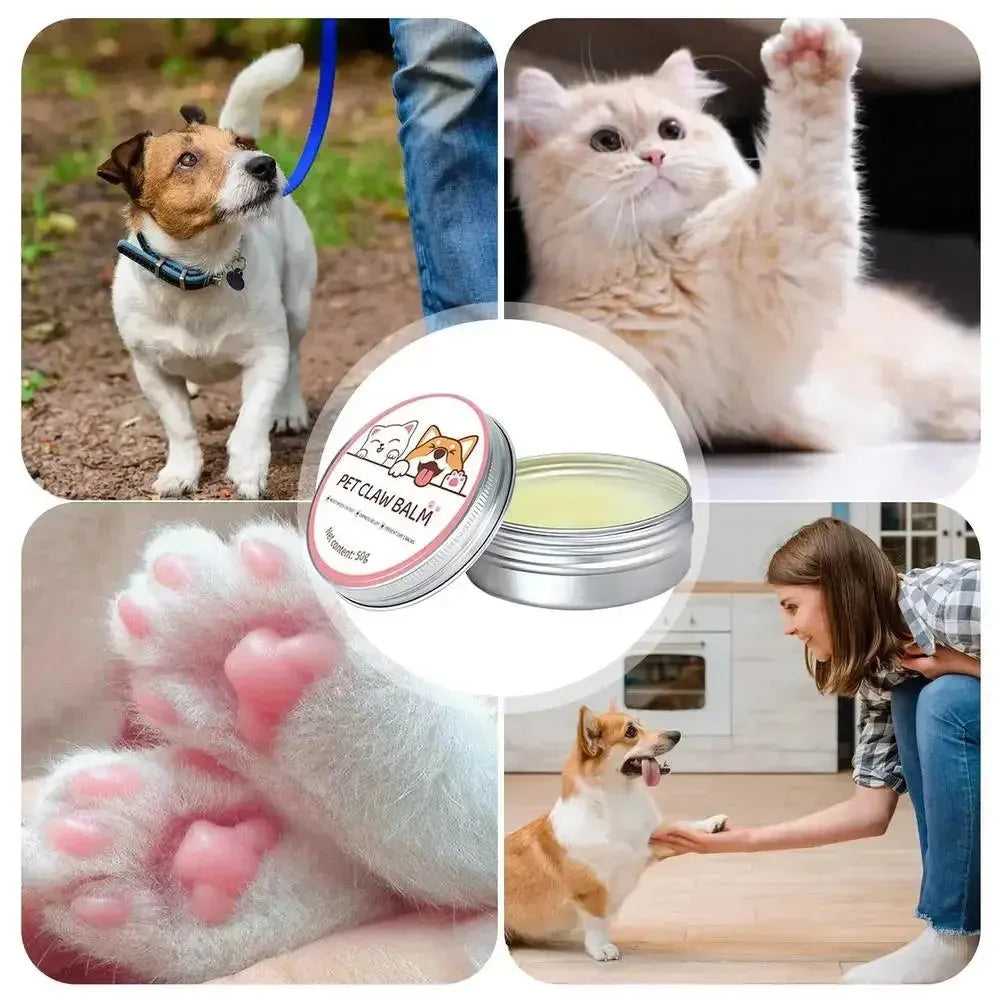 Paw Balm for Cats 50g Cat Dog Paw Protective Cream Pet Nose Protector Moisturizer Pet Crack Feet Repair Accessories for Cats - Finnigan's Play Pen