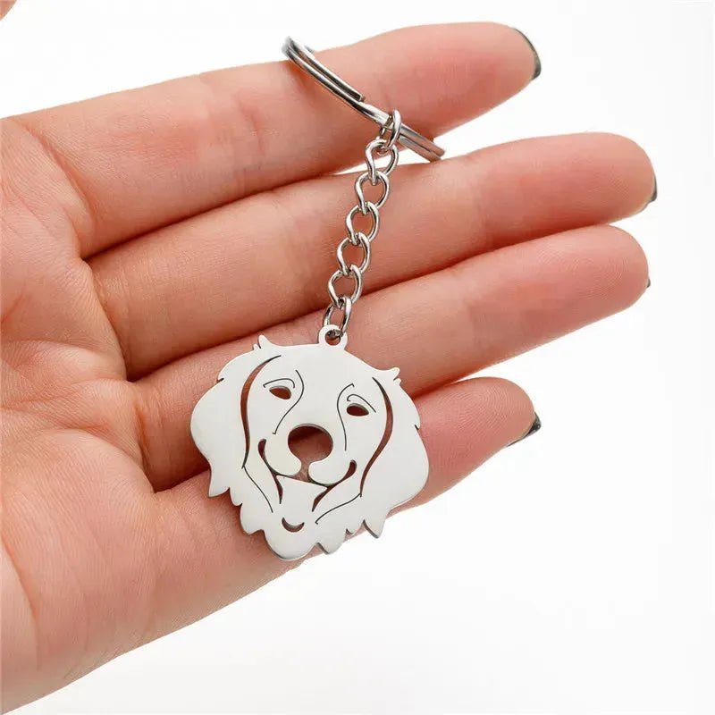 Stainless Steel Animal Keychain Cartoon Bulldog Key Rings Multiple Style Dog Keychains Key Holders Pendant Accessories Gift - Finnigan's Play Pen