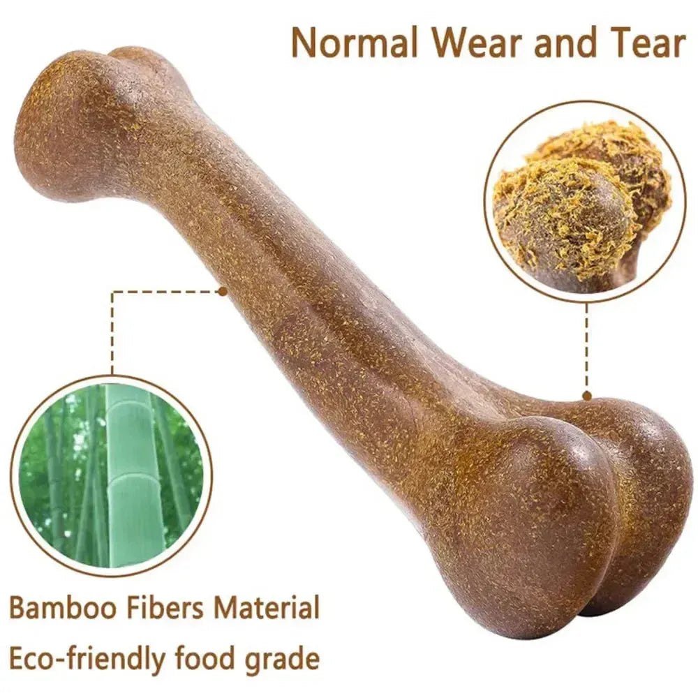 Dog Bone Chews Toys Nearly Indestructible Natural Non - Toxic Anti - bite Puppy Toys For Small Medium Large Dog Pet Chew Game Dental - Finnigan's Play Pen