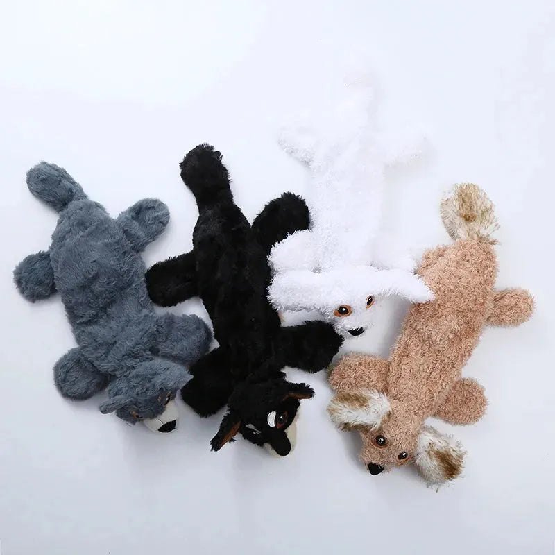 Plush fur shell dog toy Bite resistant vocal pet products Grinding teeth cleaning educational doll - Finnigan's Play Pen