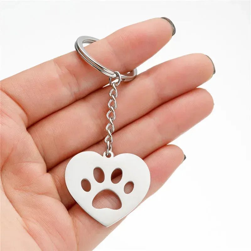 Stainless Steel Animal Keychain Cartoon Bulldog Key Rings Multiple Style Dog Keychains Key Holders Pendant Accessories Gift - Finnigan's Play Pen