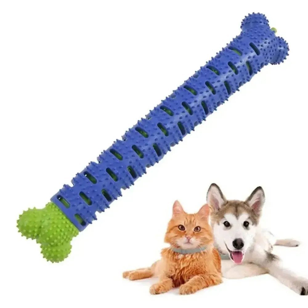 Dog Tooth Grinding Stick Food Grade Cleaning Massager Rubber Tooth Brush Chewing Toy Teeth Cleaning Pet with Slight Bite Force - Finnigan's Play Pen