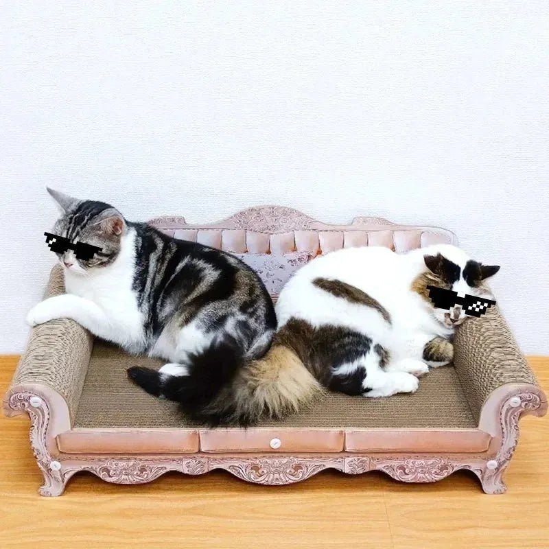 Pet furniture Cat Scratcher Sofa cat bed with scratching corrugated scratch board Large kitten couch - Finnigan's Play Pen