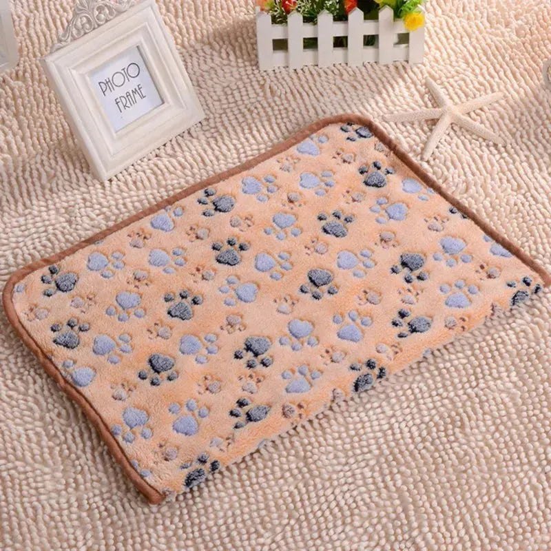 3 Sizes Cute Warm Pet Bed Mat Cover Towel Handcrafted Cat Dog Fleece Soft Blanket for Small Medium Large dogs Puppy Pet Supplies - Finnigan's Play Pen