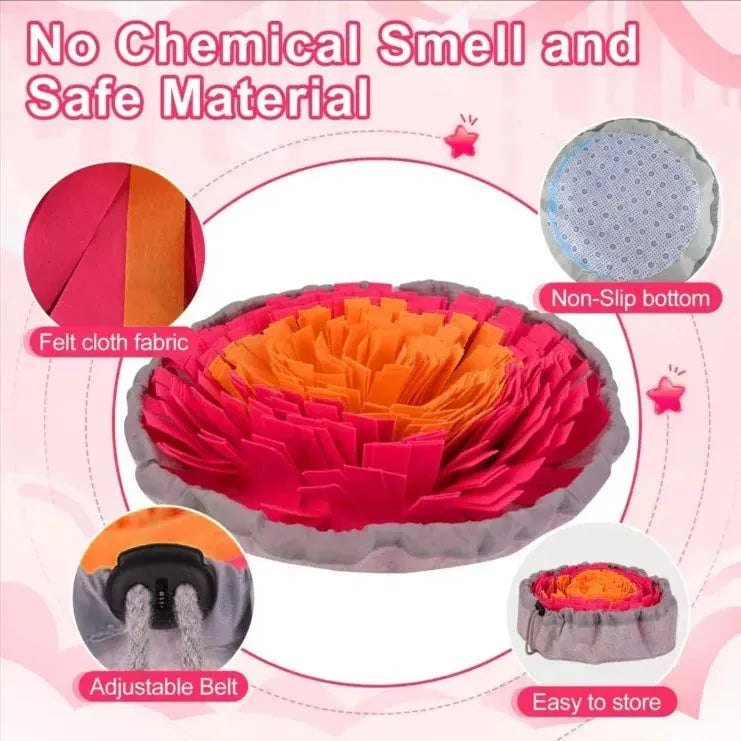 Washable Felt Pet Sniffing Pad Foldable Dog Slow Feeding Mat Toy Dog Training Snuff mat - Finnigan's Play Pen