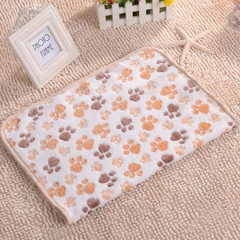 3 Sizes Cute Warm Pet Bed Mat Cover Towel Handcrafted Cat Dog Fleece Soft Blanket for Small Medium Large dogs Puppy Pet Supplies - Finnigan's Play Pen