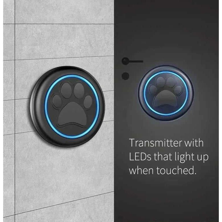 Pet Touch Ringer Button Bell 300M/984ft Range 60 Songs High Volume Doorbell For Cat & Dog Training Door Bell Smart Home US EU - Finnigan's Play Pen