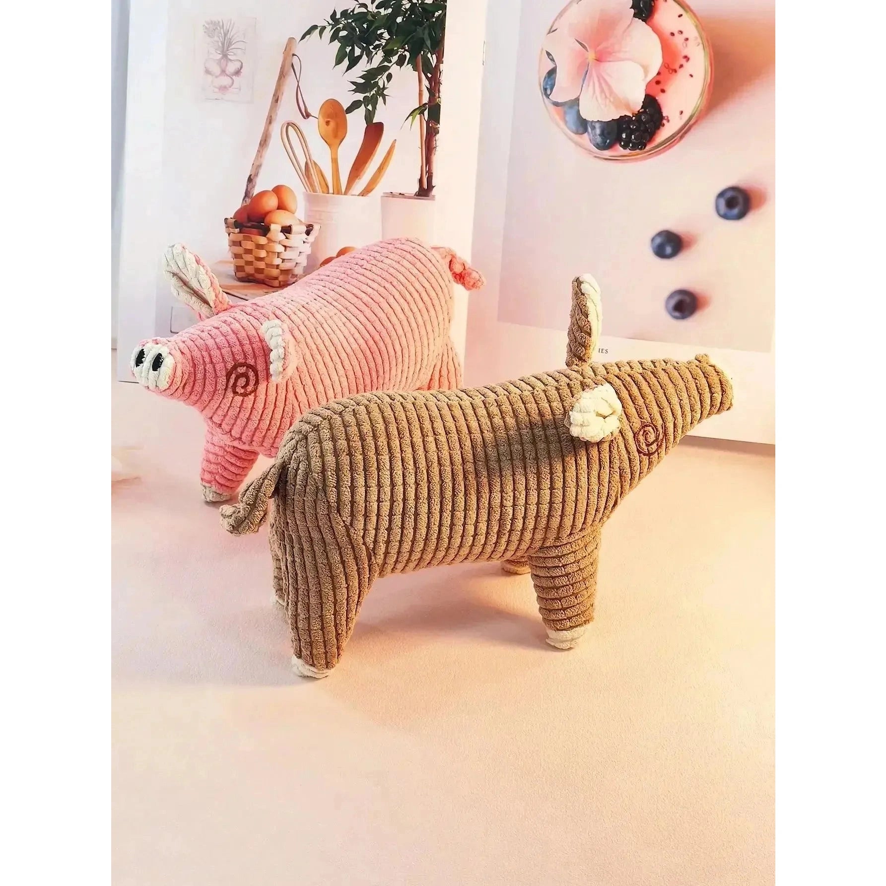 A cute cartoon pig pet plush toy dog toy relief artifact puppy grinding teeth bear from hi hi sound plush pet toys for pet use o - Finnigan's Play Pen