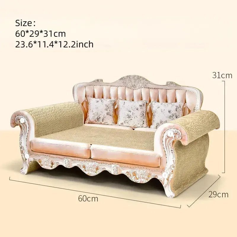 Pet furniture Cat Scratcher Sofa cat bed with scratching corrugated scratch board Large kitten couch - Finnigan's Play Pen