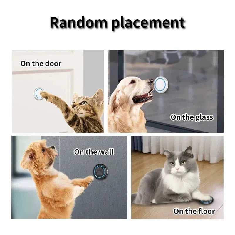 Pet Touch Ringer Button Bell 300M/984ft Range 60 Songs High Volume Doorbell For Cat & Dog Training Door Bell Smart Home US EU - Finnigan's Play Pen