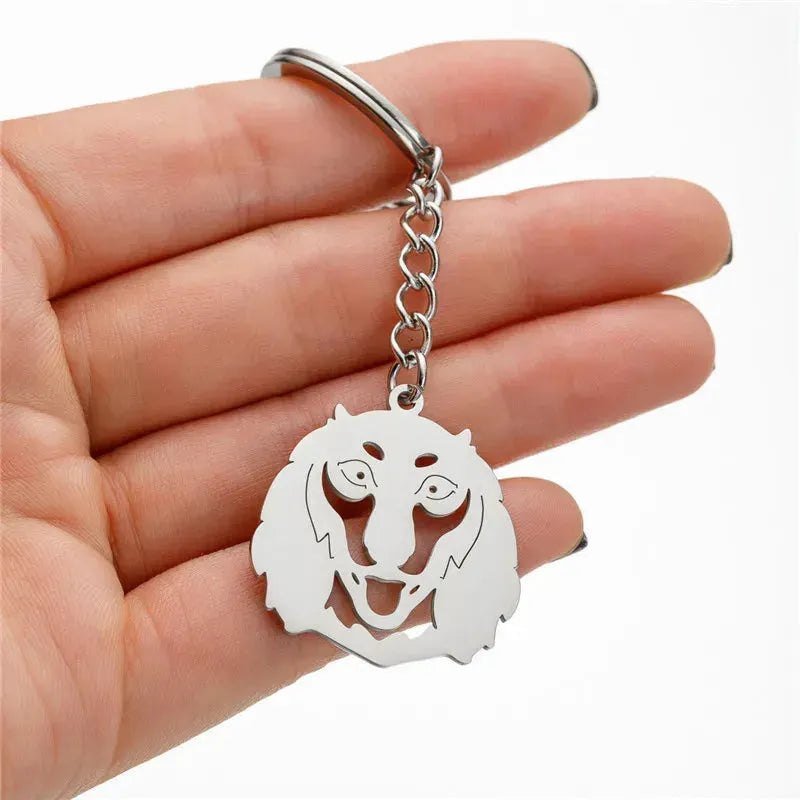 Stainless Steel Animal Keychain Cartoon Bulldog Key Rings Multiple Style Dog Keychains Key Holders Pendant Accessories Gift - Finnigan's Play Pen