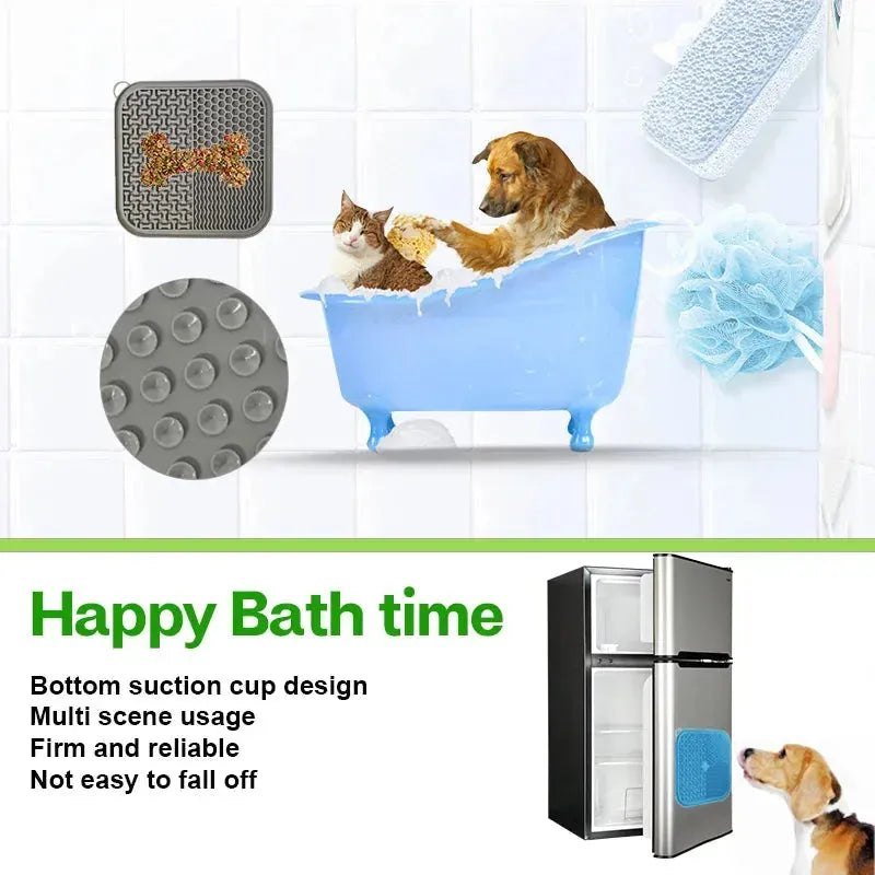 Licking Mat Slow Feeder for Dogs and Cats, Premium Lick Pad with Suction Cups for Dog Anxiety Relief, Slow Feeder Dog Bowls - Finnigan's Play Pen