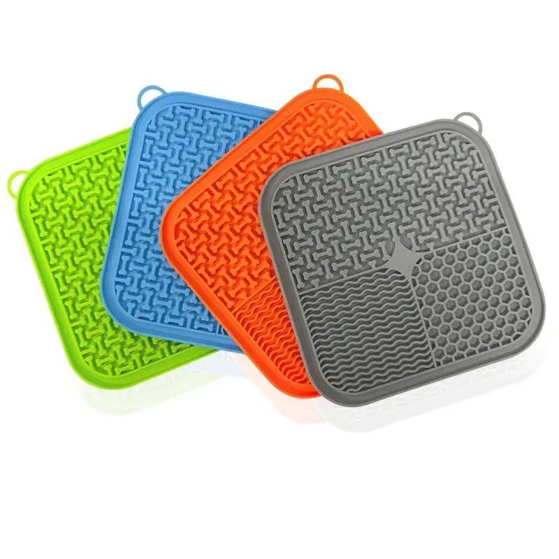 Licking Mat Slow Feeder for Dogs and Cats, Premium Lick Pad with Suction Cups for Dog Anxiety Relief, Slow Feeder Dog Bowls - Finnigan's Play Pen