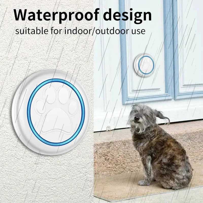 Pet Touch Ringer Button Bell 300M/984ft Range 60 Songs High Volume Doorbell For Cat & Dog Training Door Bell Smart Home US EU - Finnigan's Play Pen