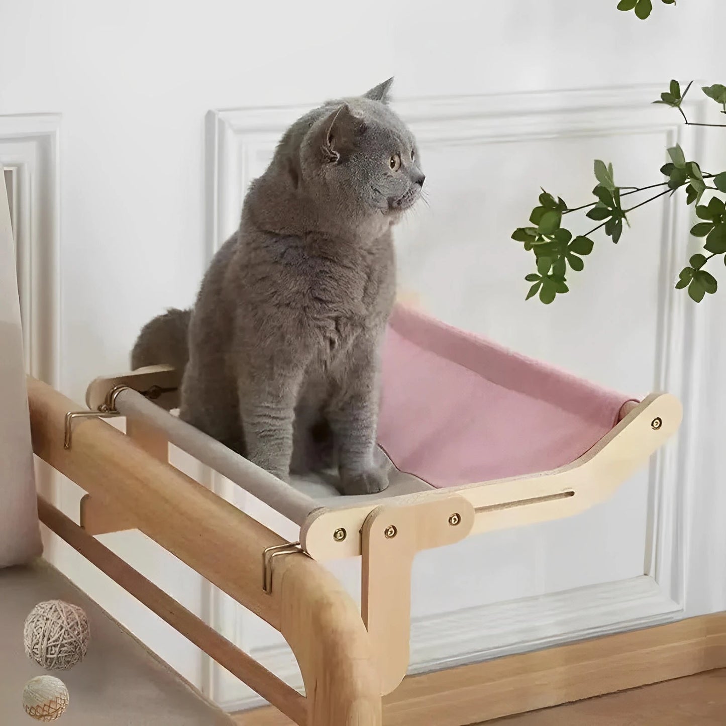Bedside Bed Pet Nest Window Hanging Cat Bed Portable Removable Balcony Cat Hanging Hammock  - Finnigan's Play Pen