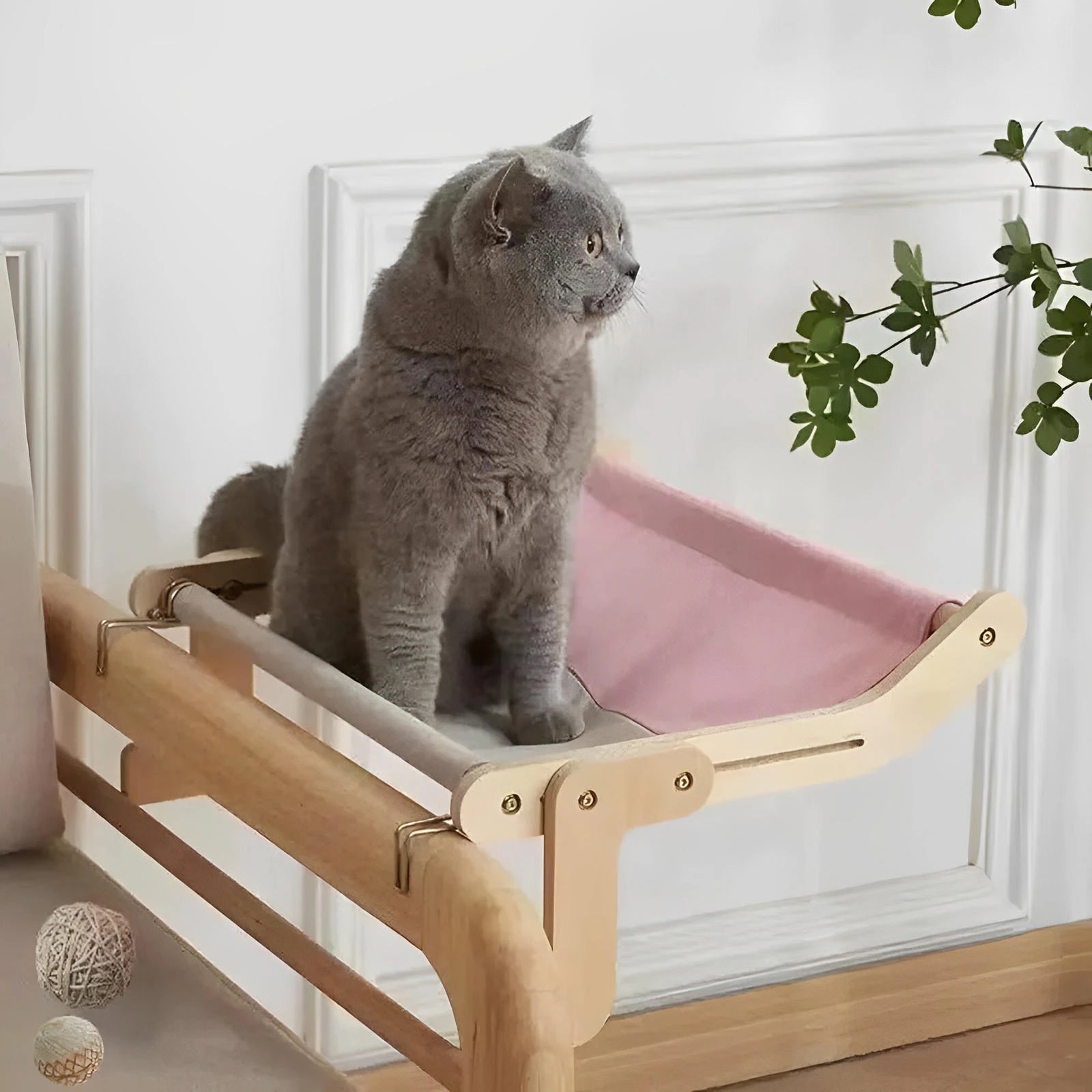 Bedside Bed Pet Nest Window Hanging Cat Bed Portable Removable Balcony Cat Hanging Hammock  - Finnigan's Play Pen