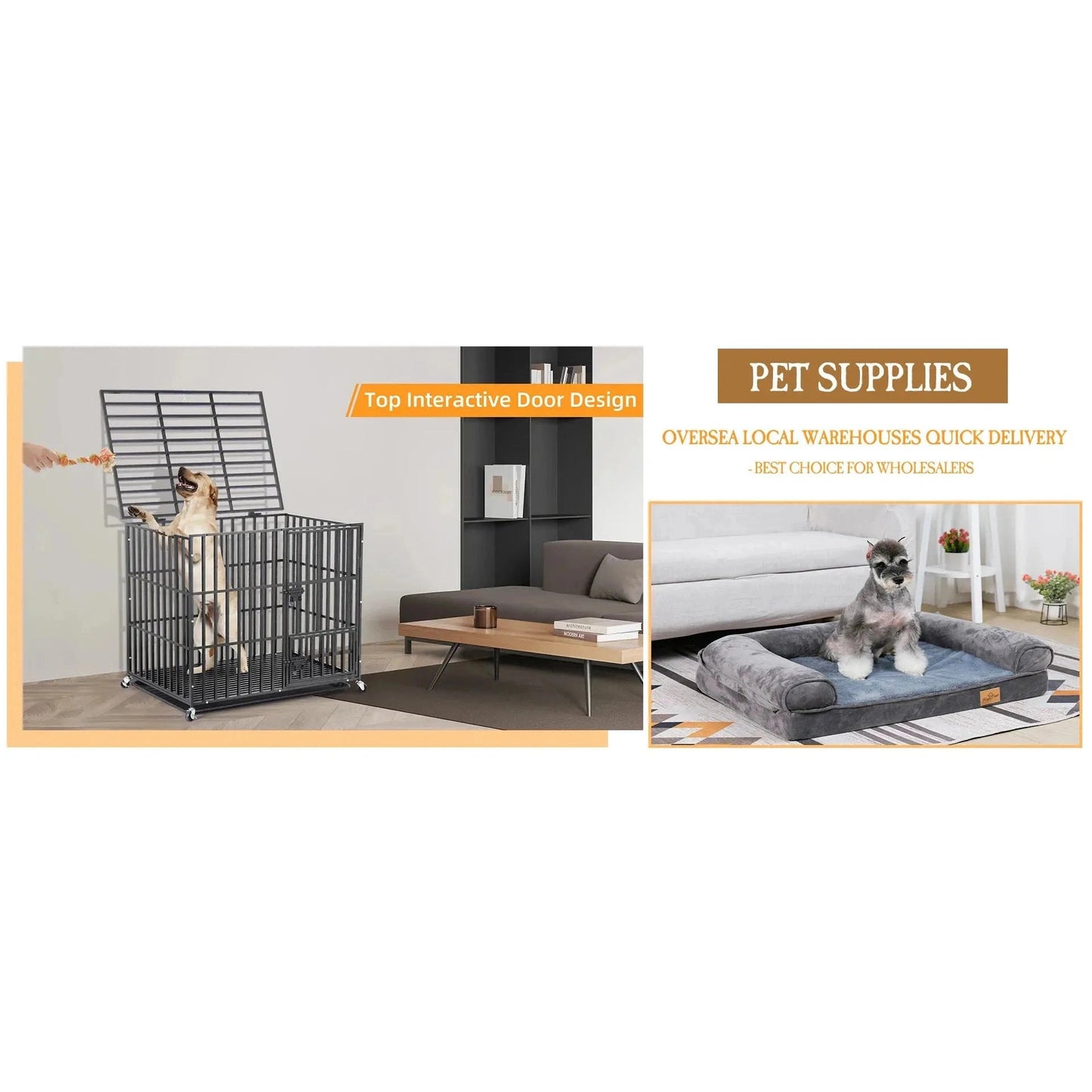 8 Panels DIY Heavy Duty Dog Playpen Pen Outdoor Indoor Dog Puppy Metal Fence with Waterproof Fertility Pad for Whelping,Training - Finnigan's Play Pen