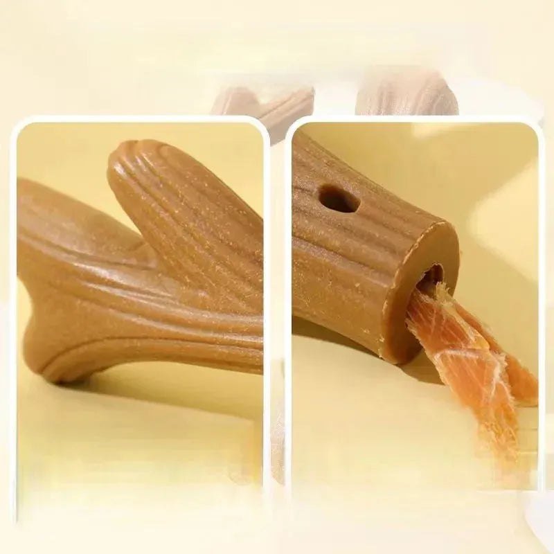 Bite Resistant Pet Dog Chew Toys Molar Teeth Clean Stick Interesting Pine Wood Cute Bone Shape Durable Pet Accessories - Finnigan's Play Pen