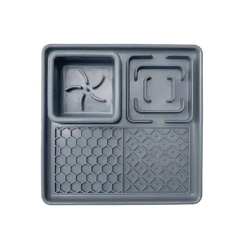 New Pet Dog Cat Tableware Anti - choking Bowl Food Grade Organosilicon Suction Cup Multifunctional Slow Food Mat Dog Licking Mat - Finnigan's Play Pen