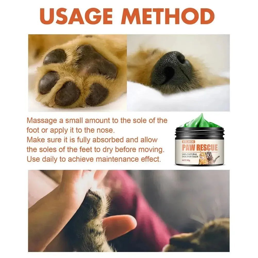 Dog Paw Balm 30g Cat Dog Paw Protective Cream Canine Paw Moisturizer for Dry Cracked Paws Hot Pavement Protection Wax Z1X5 - Finnigan's Play Pen