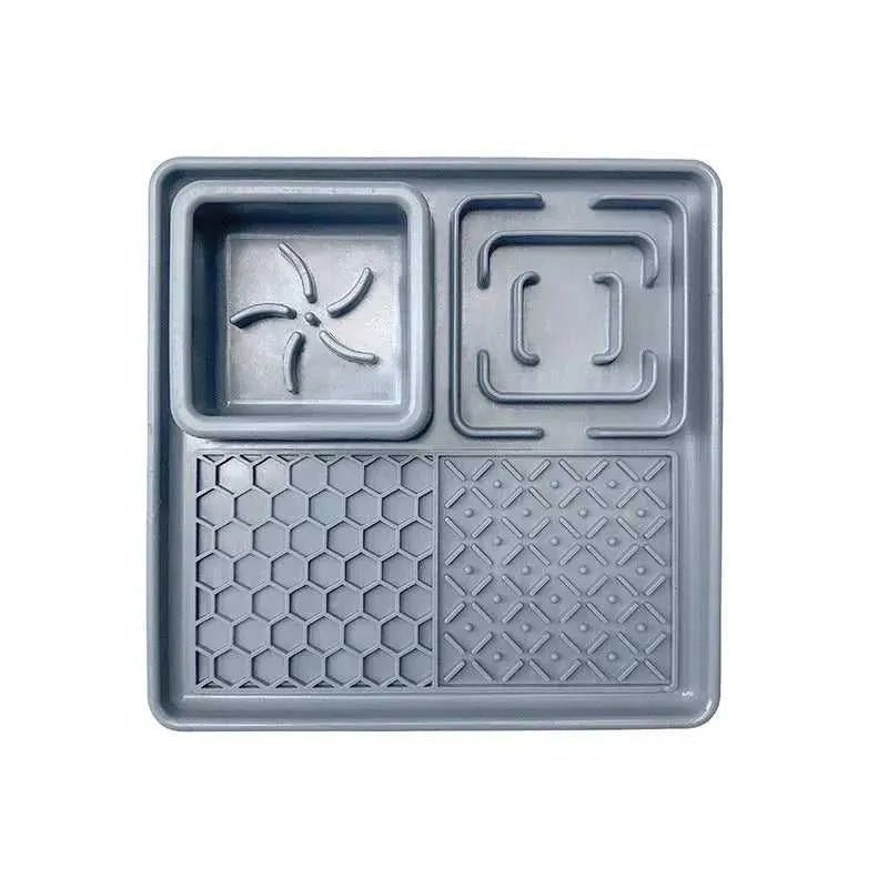 New Pet Dog Cat Tableware Anti - choking Bowl Food Grade Organosilicon Suction Cup Multifunctional Slow Food Mat Dog Licking Mat - Finnigan's Play Pen