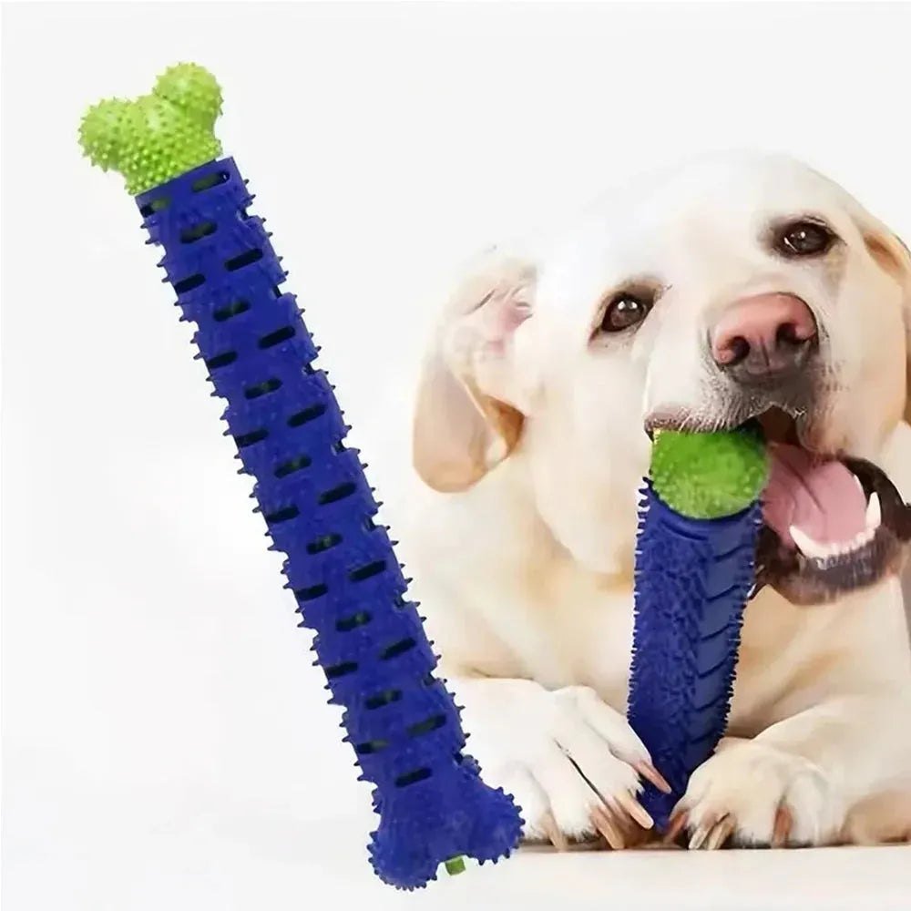 Dog Tooth Grinding Stick Food Grade Cleaning Massager Rubber Tooth Brush Chewing Toy Teeth Cleaning Pet with Slight Bite Force - Finnigan's Play Pen