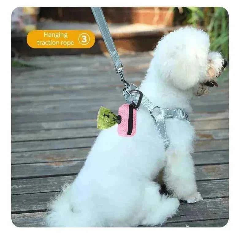 Dog Poop Bag Dispenser Hangingable Dog Waste Bag Holder Bags