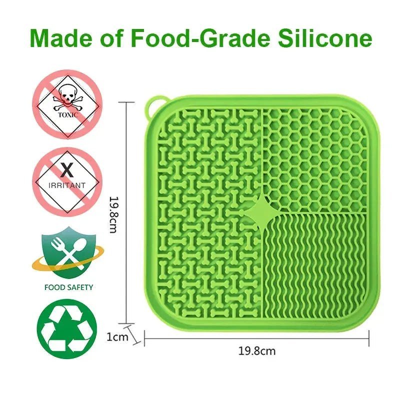 Licking Mat Slow Feeder for Dogs and Cats, Premium Lick Pad with Suction Cups for Dog Anxiety Relief, Slow Feeder Dog Bowls - Finnigan's Play Pen