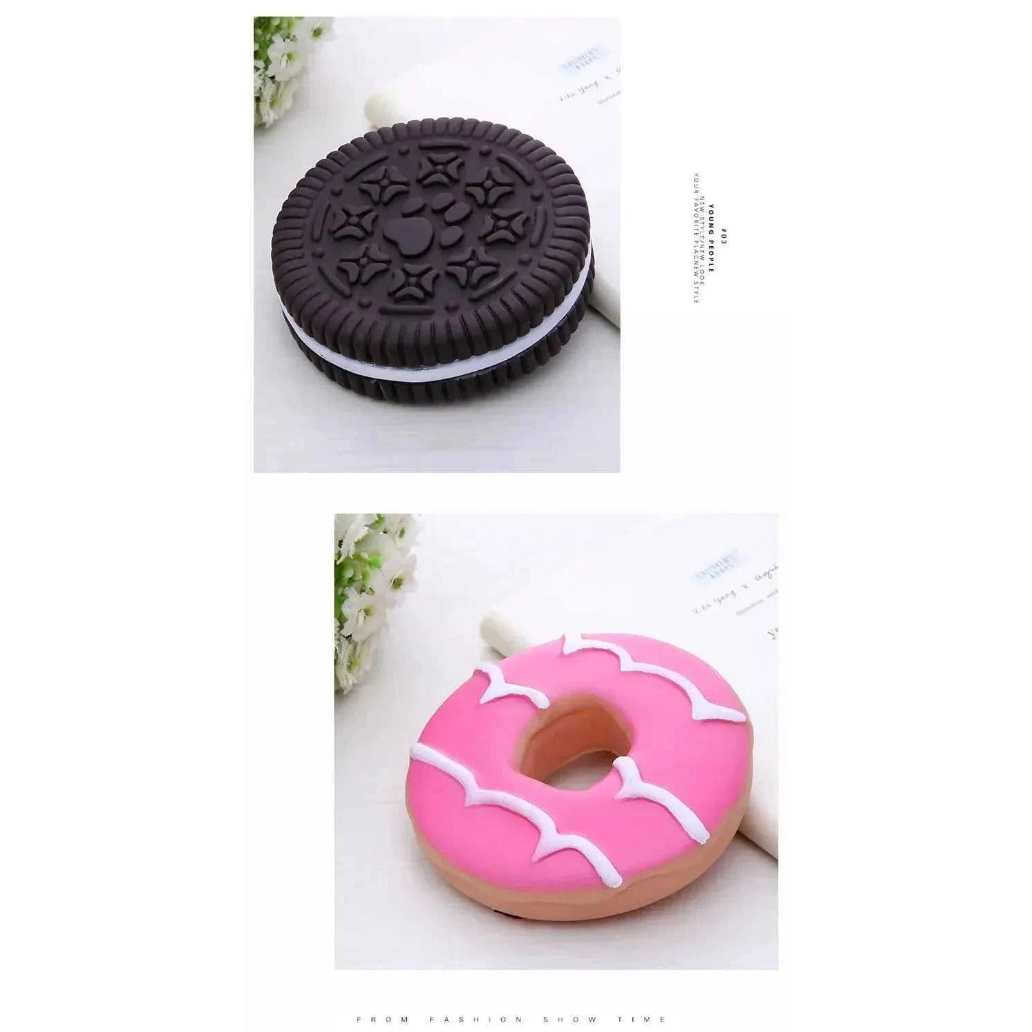 Dog Chewing Toy Simulation Biscuit Cake Anti Bite Latex Plaything Grinding Teeth Cleaning Interactive Training Toys Pet Supplies - Finnigan's Play Pen