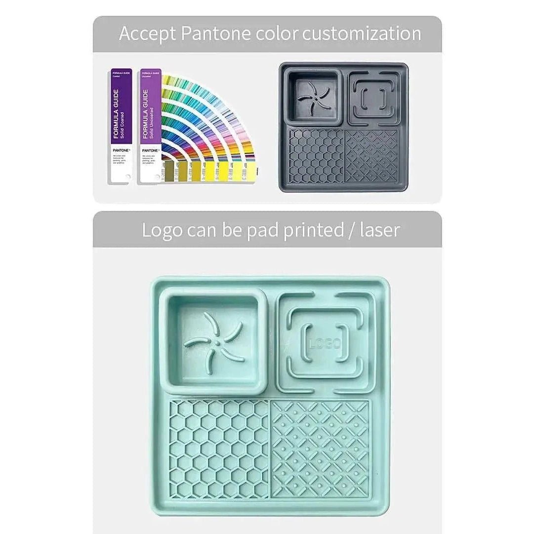 New Pet Dog Cat Tableware Anti - choking Bowl Food Grade Organosilicon Suction Cup Multifunctional Slow Food Mat Dog Licking Mat - Finnigan's Play Pen