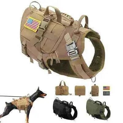 Adventure Paws Tactical Dog Harness with Essentials Bag - Finnigan's Play Pen