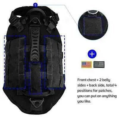 Adventure Paws Tactical Dog Harness with Essentials Bag - Finnigan's Play Pen