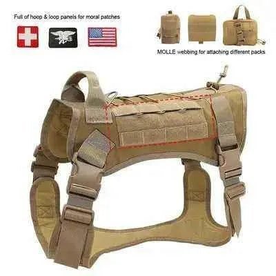 Divine Paws Tactical Dog Harness & Leash Set - Finnigan's Play Pen