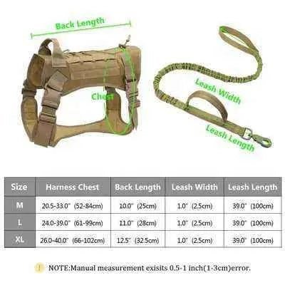 Divine Paws Tactical Dog Harness & Leash Set - Finnigan's Play Pen