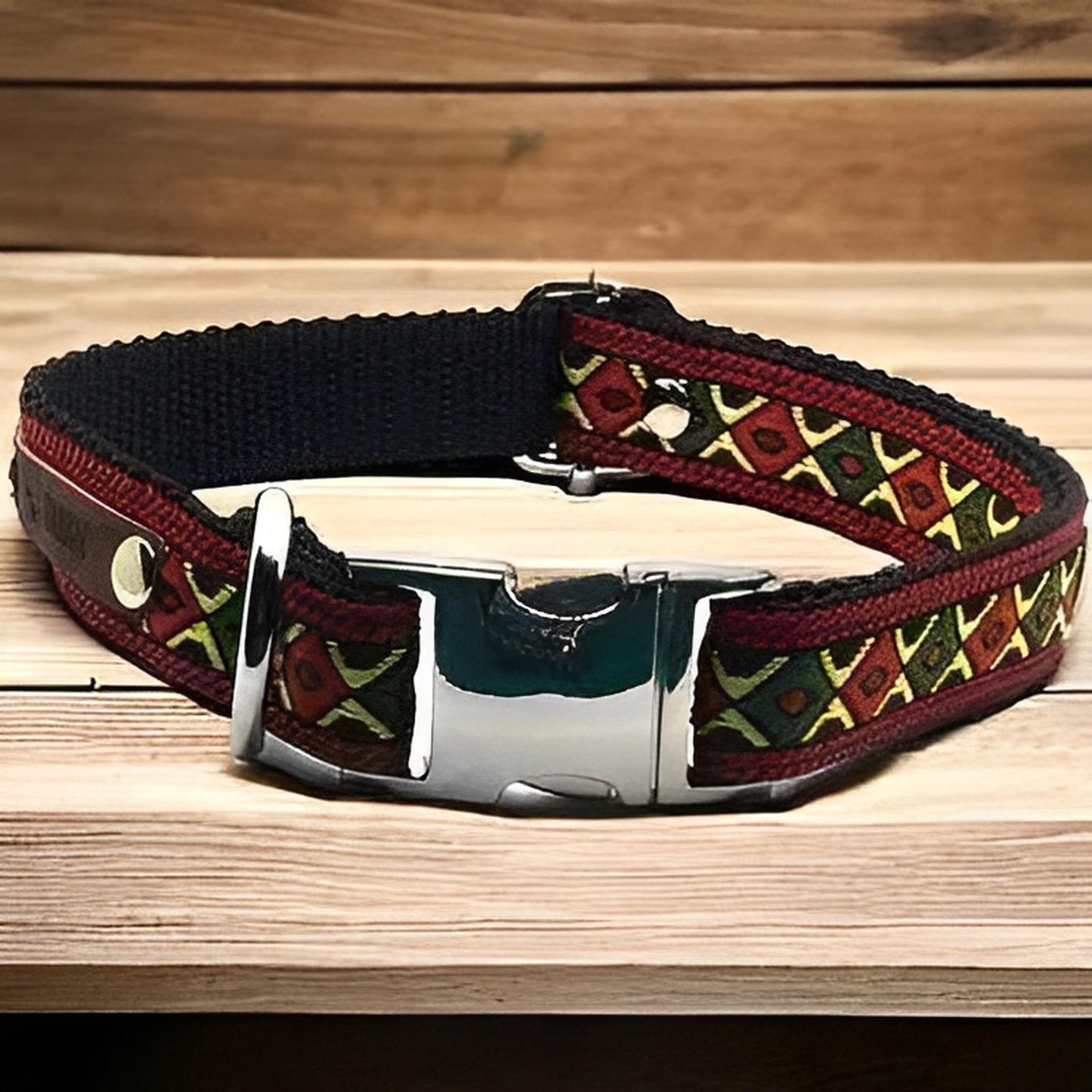 Enchanted Elegance Designer Handmade Cotton Dog Collar - Finnigan's Play Pen