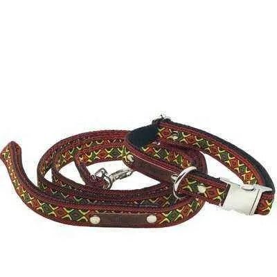 Enchanted Elegance Designer Handmade Cotton Dog Collar - Finnigan's Play Pen