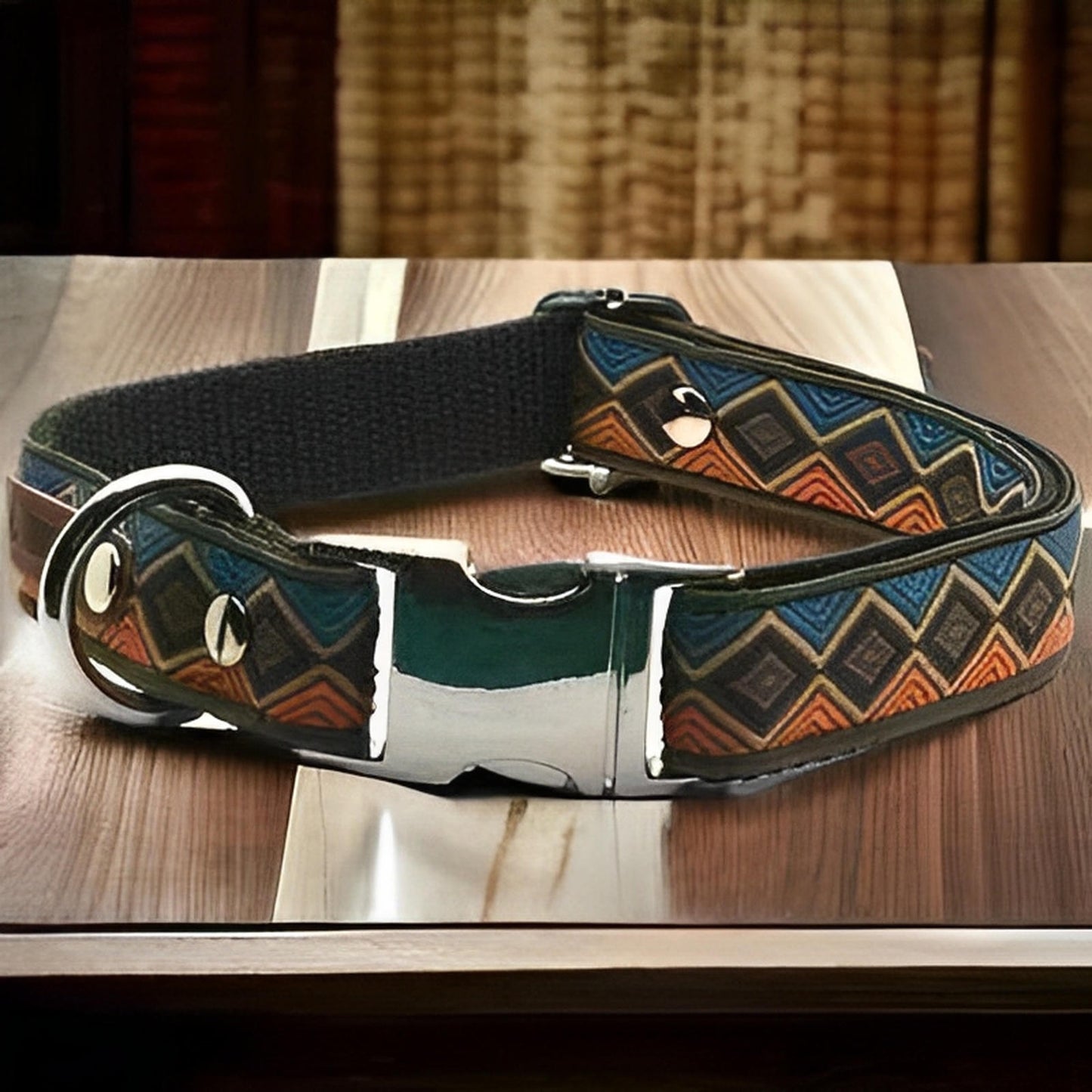 Exquisite Paws: Designer Cotton Dog Collar - Finnigan's Play Pen