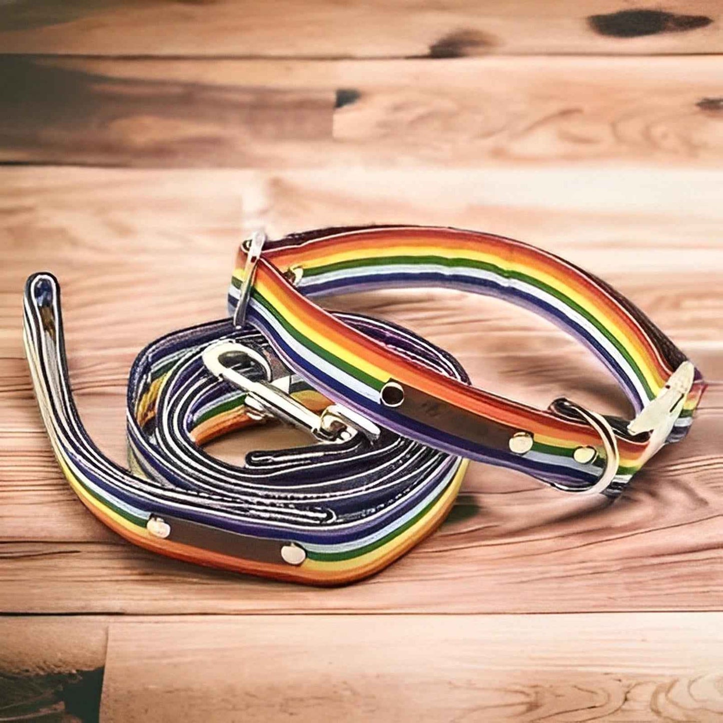 Finnigan's Bespoke Dog Collar & Lead Set