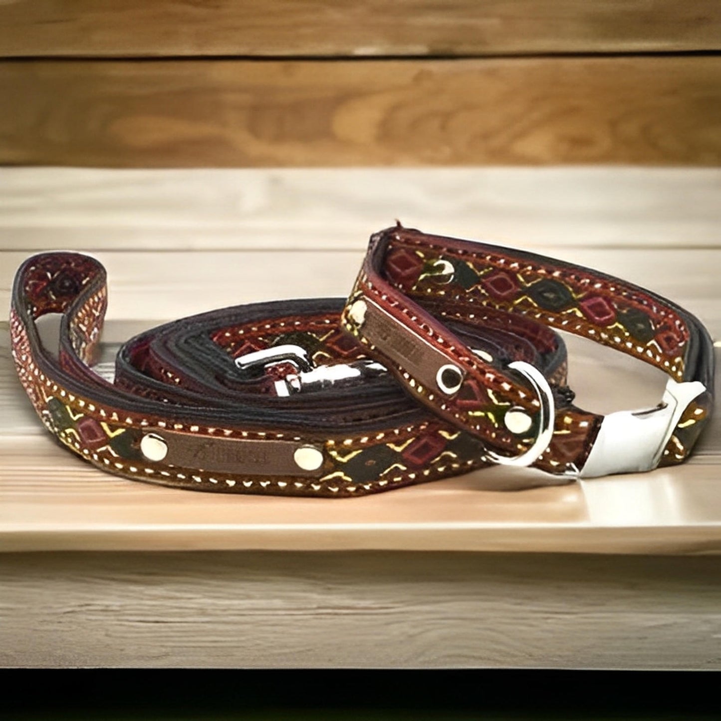 Finnigan's Luxe Handcrafted Dog Collar Set - Finnigan's Play Pen