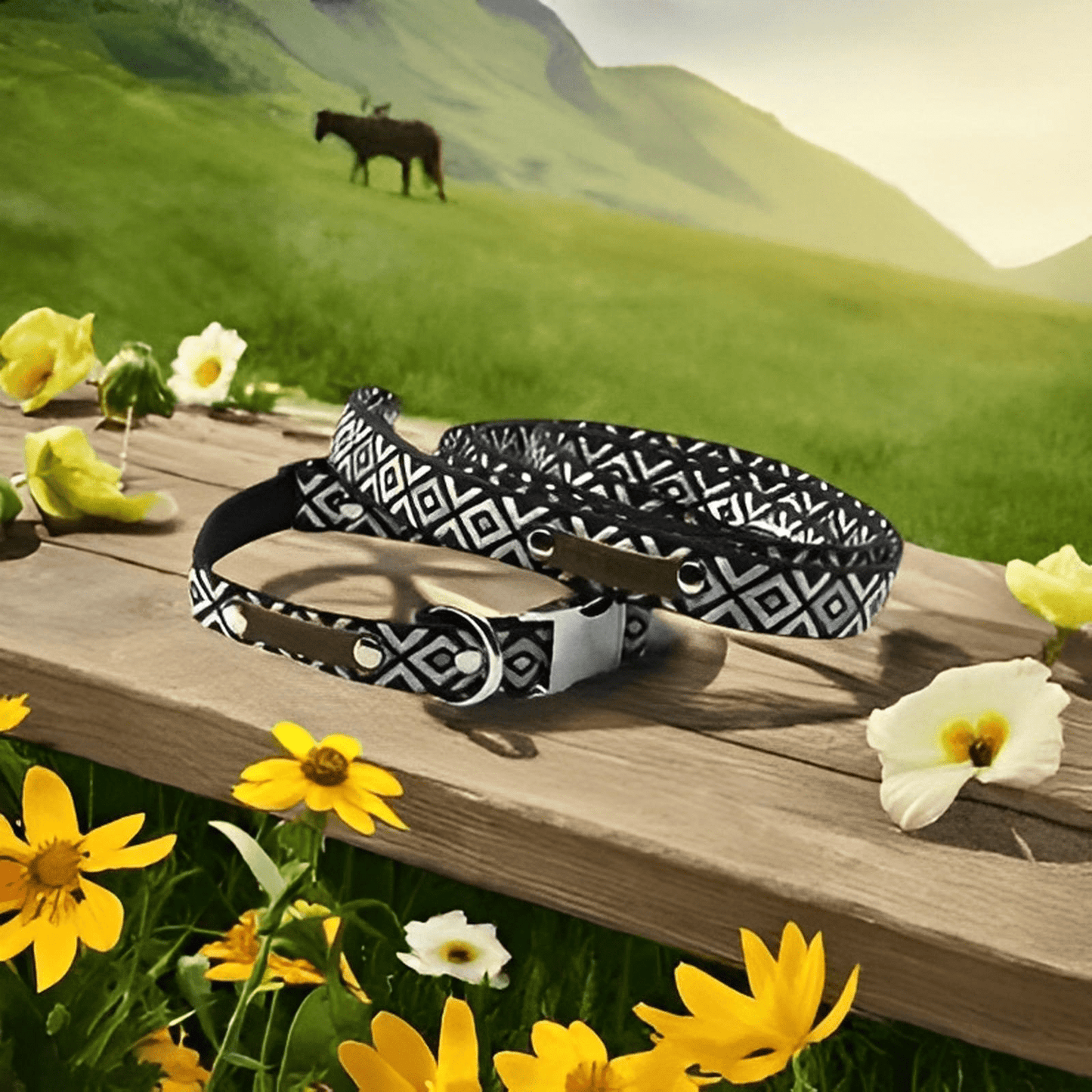 Finnigan's Wanderlust Whisker - Wearer Dog Collar š¾ - Finnigan's Play Pen