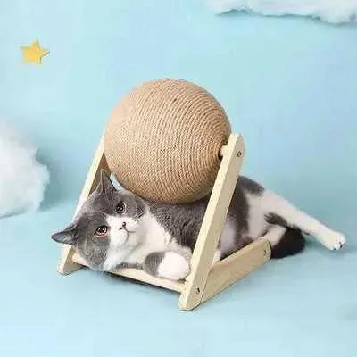 "Happy Cat Single - Layer Scratch Post: Scratch - Free Home Guarantee!" - Finnigan's Play Pen