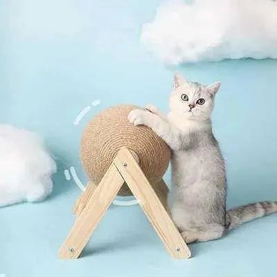"Happy Cat Single - Layer Scratch Post: Scratch - Free Home Guarantee!" - Finnigan's Play Pen