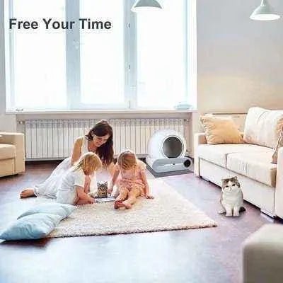 Luxury CleanPaw Self - Cleaning Cat Litter Box - Finnigan's Play Pen