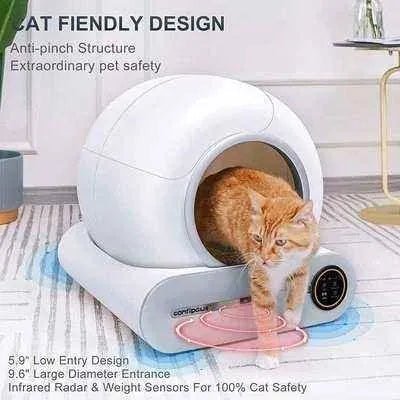 Luxury CleanPaw Self - Cleaning Cat Litter Box - Finnigan's Play Pen